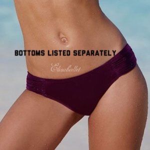 NWOT Victoria's Secret Swim The Knockout Bikini Bottom Burgundy
